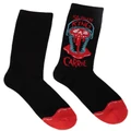 Out of Print: Carrie Socks (Size: Small) in Black/Blue/Red (Women's)