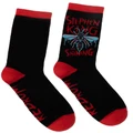 Out of Print: The Shining Socks (Size: Small) in Black/Blue/Red (Women's)