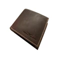 Amos Leather Wallet w/ID Pocket - Nappa Brown (Men's)