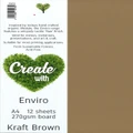 Enviro Board A4 270gsm - Kraft Brown (12 Pack)
