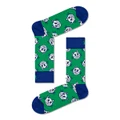 Happy Socks: Cat Sock (7300) (Size: 36-40) in Blue/Green/White (Women's)