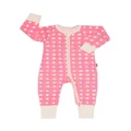 Bonds: Zip YDG Wondersuit - Painters Gingham Pink (Size 00) (3-6 Months)