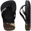 Havaianas: Top Ink Jandals - Sand Grey (Size: 39/40) in Black