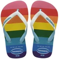 Havaianas: Top Pride Jandals (Size: 35/36) in Blue/Green/Orange/Pink/Purple/Red/White/Yellow