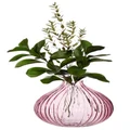 Sass & Belle: Round Fluted Glass Vase - Pink
