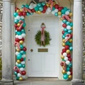 GingerRay: Novelty Candy Cane Christmas Door Balloon Arch Kit