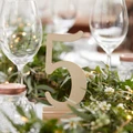 Ginger Ray: Wooden Wedding Table Numbers 1 - 12