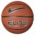 Nike Elite Tournament 8P Basketball - Amber / Black / Metallic Silver - Size 7