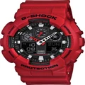 Casio G-Shock Analogue/Digital Mens XL Series Red Watch GA-100B-4A
