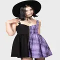 Killstar: Marie Zip Dress (Size: M) in Purple (Women's)