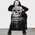 Killstar: Spine Chilling Maxi Dress [PLUS] (Size: 3XL) in Black (Women's)
