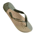 Havaianas: Top Logo - Mania Colours 0869 (Size: 41/42) in Charcoal/Green