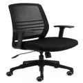 CS Cobi Black Frame, Mesh and Seat with Fixed Arms