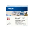 Brother DK-22246 Continuous Paper Label Roll - Black on White (103mm x 30.48m)