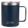 Oasis: Stainless Steel Double-Wall Insulated Mug 400ml (Navy) - D.Line