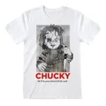 Chucky: Friends Till the End - Adult T-shirt (Small) in White (Women's)