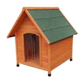 Solid Wood Outdoor Dog House With Asphalt Roof- Medium