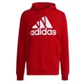 Adidas Fleece Hoodie - Red (Medium)