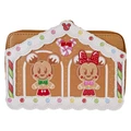 Loungefly: Disney - Mickey & Friends Gingerbread House Zip Around Wallet in Brown (Women's)