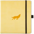 Dingbats Wildlife A5+ Cream Wolf Notebook - Dotted
