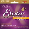Elixir Light Medium 12-56 Phosphor Bronze NanoWeb Coating - Acoustic Guitar Strings