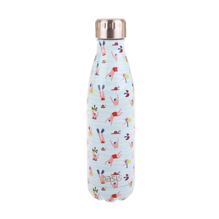 Oasis Stainless Steel Double Wall Insulated Drink Bottle - Fun In The Sun (500ml) - D.Line