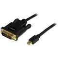 StarTech: Mini DisplayPort to DVI Adapter Converter Cable – Mini DP to DVI 1920x1200 - Black (1.8m)