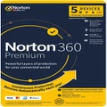 Norton 360 Premium 100GB 5 Device 1 Year Subscription