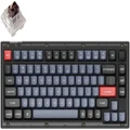 Keychron V1 75% RGB Keychron K Pro Brown Fully Assembled w/ Knob Hot-Swappable QMK Custom Mechanical Keyboard Frosted Black