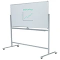 Boyd Visuals Clarity Porcelain Mobile Pivoting Whiteboard 1800 x 1200mm