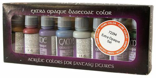 Vallejo Extra Opaque 8-Colour Acrylic Set