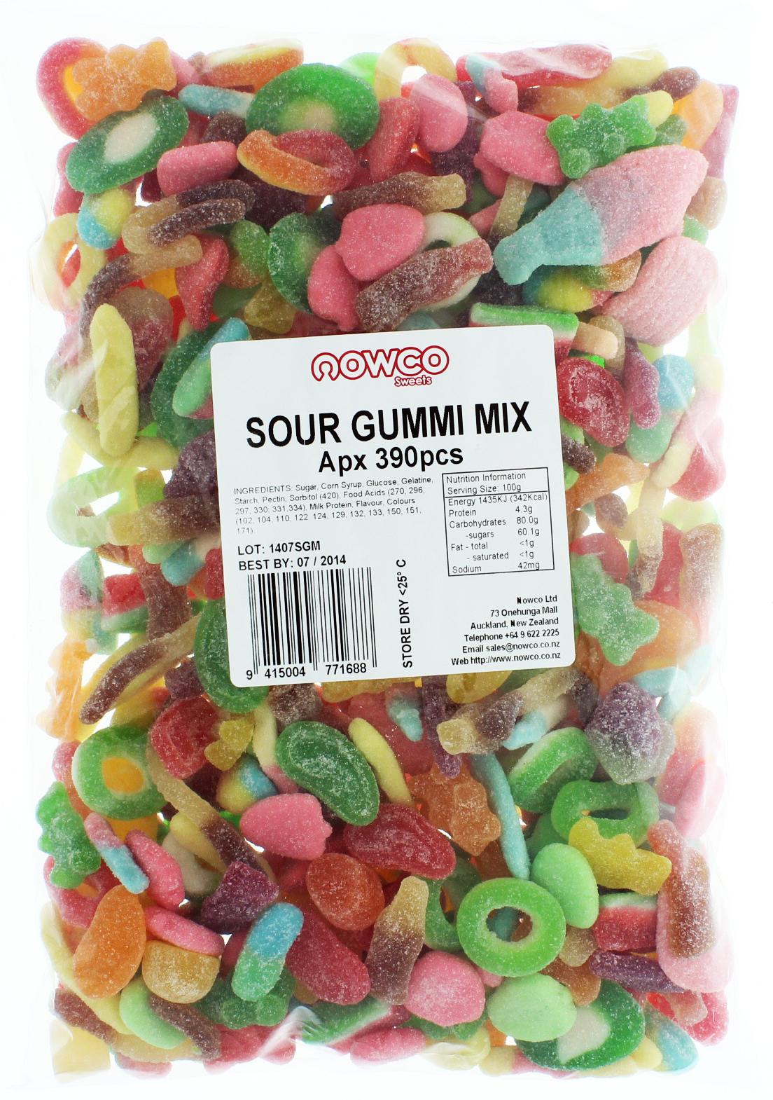 Nowco: Sour Gummi Mix Lollies - 1.9kg