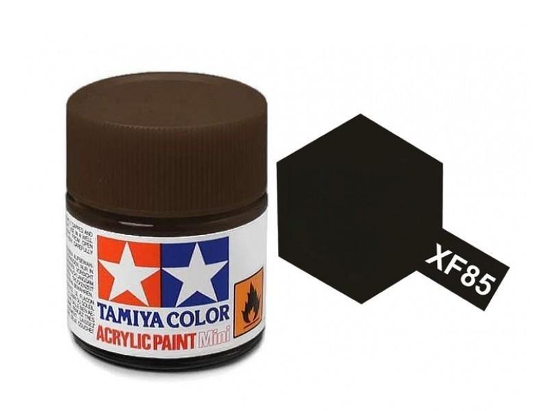 Tamiya Acrylic: Rubber Black (XF85)