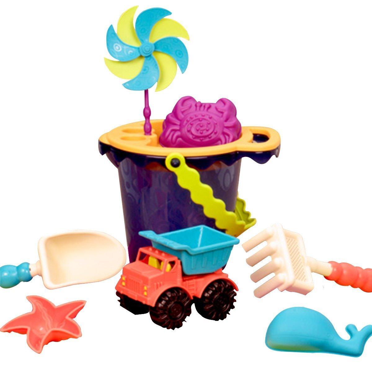 B.Toys: Sands Ahoy Medium Bucket Playset - Navy