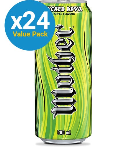 Mother Energy Drink Kicked Apple 500ml (24 Pack)