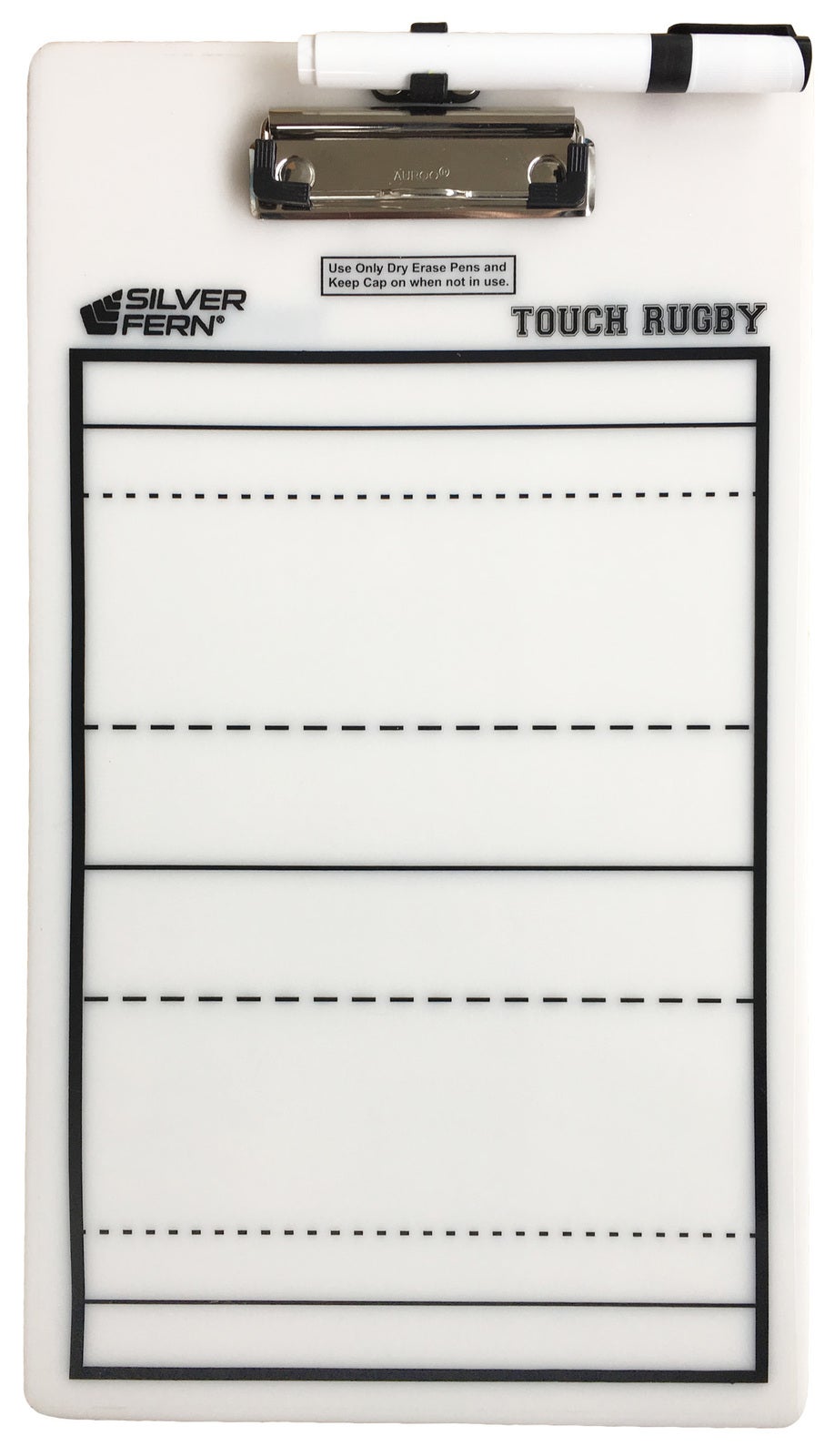 Silver Fern Sports Touch Rugby Coaching Clipboard