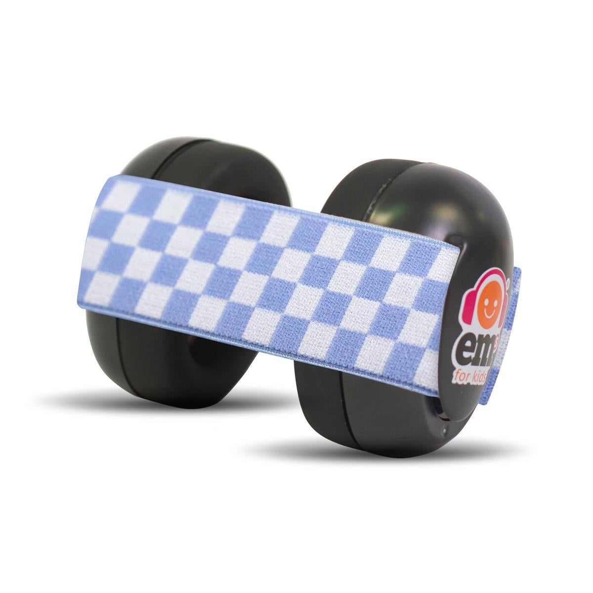 Em's for Kids: Baby Earmuffs - Black/Blue Racer