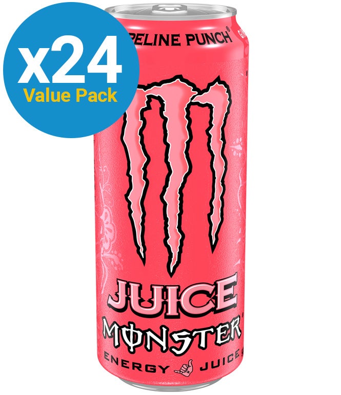 Monster Energy Juice Drink Can - Pipeline Punch - 500ml (24 Pack)