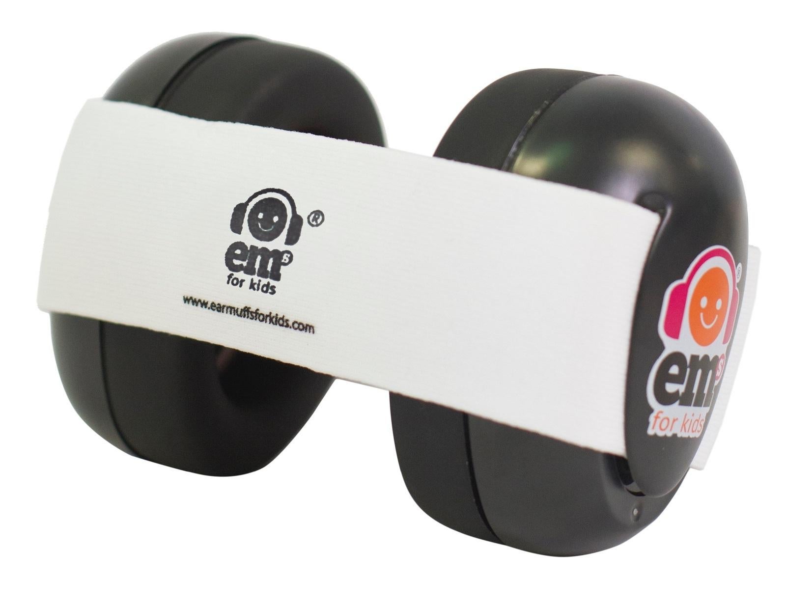 Em's for Kids: Baby Earmuffs - Black/White
