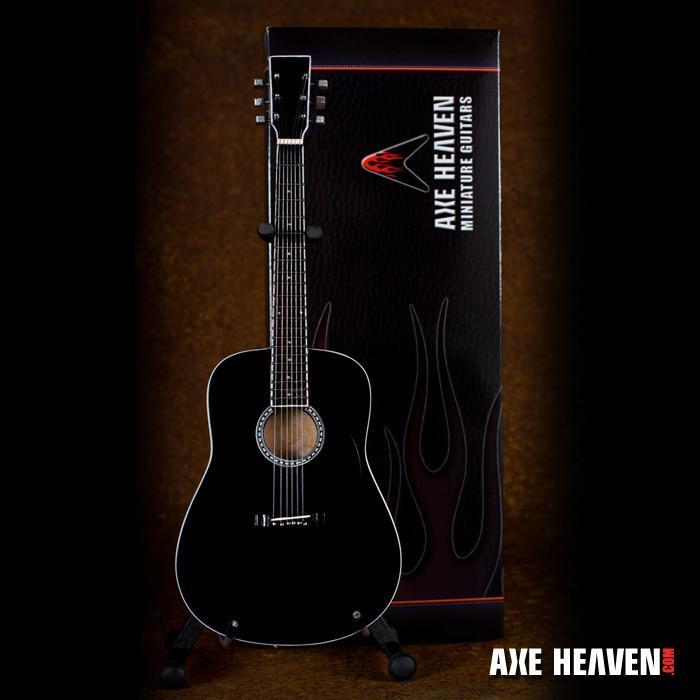 Axe Heaven: Miniature Replica - Classic Acoustic Guitar (Black Finish)