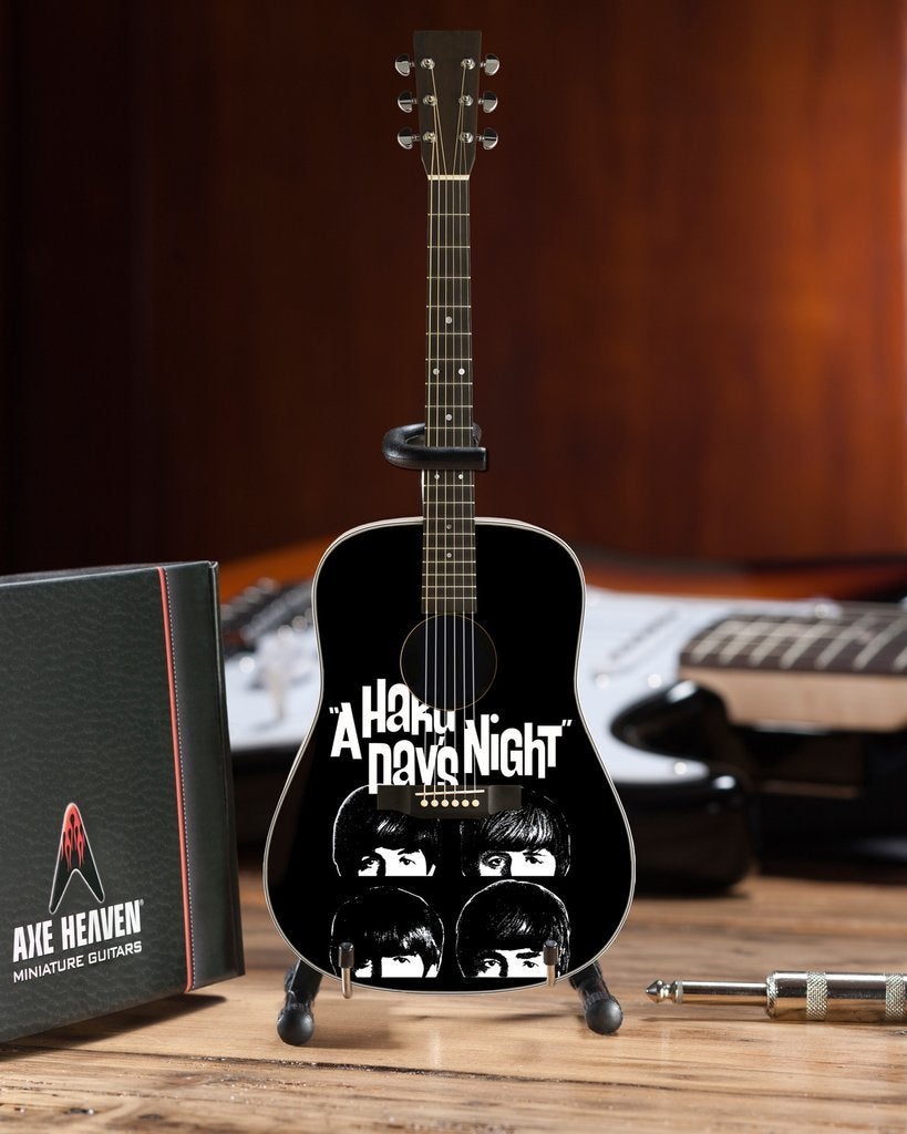 Axe Heaven: Miniature Replica - "A Hard Day's Night" Acoustic Guitar (Fab Four)