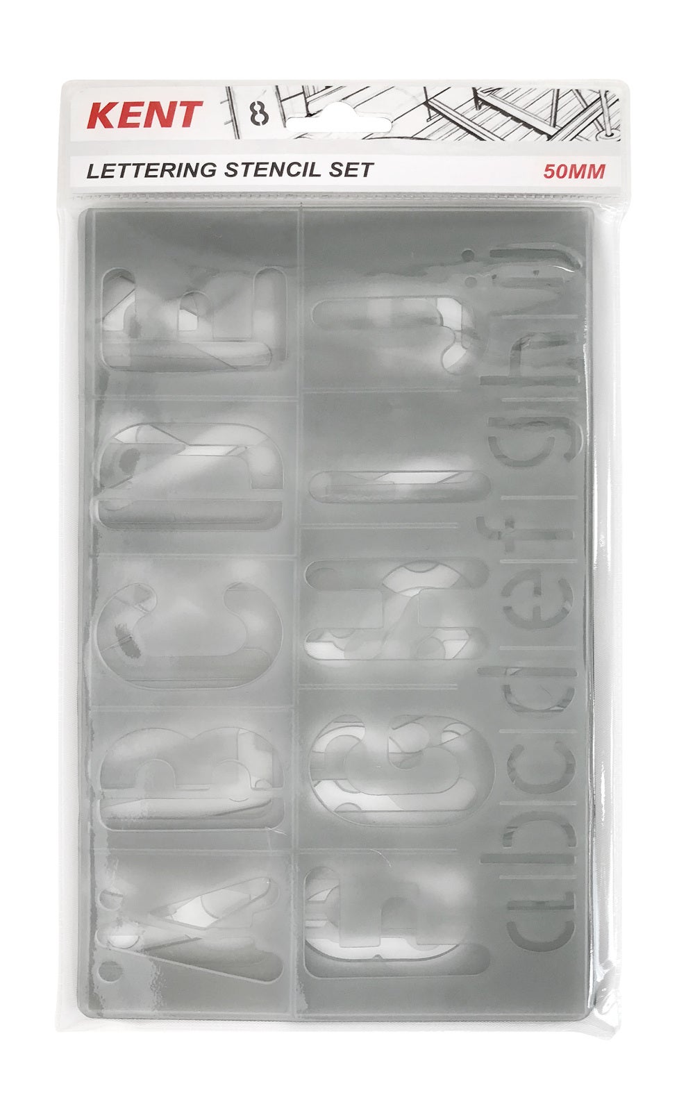 Kent: Lettering Stencil (50mm)