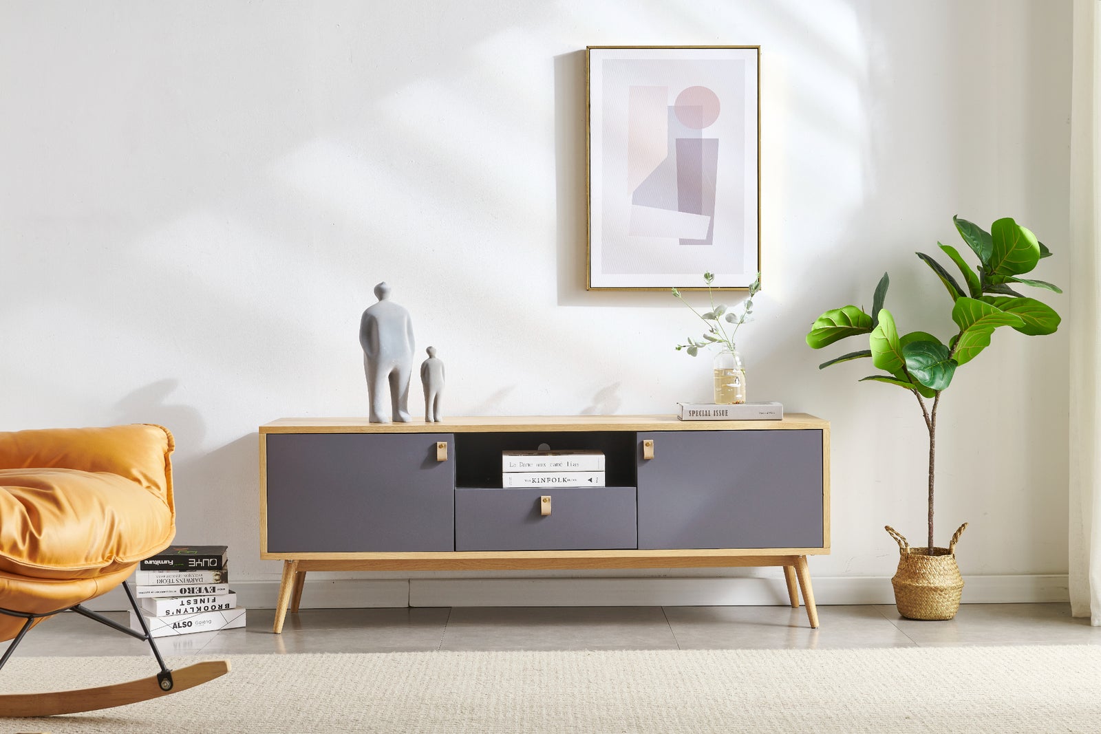 Malbury 1.5M Entertainment Unit - Oak
