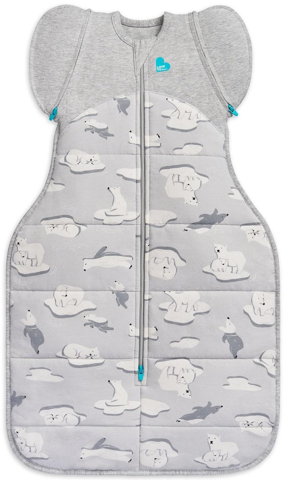Love to Dream: Swaddle Up Transition Bag Cold 3.5 TOG - South Pole Grey (Medium)
