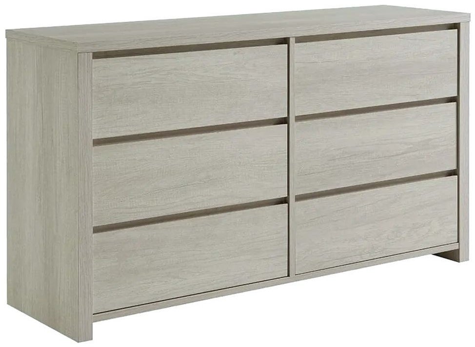 Shangri-La Alta Chest of 6 Drawers - Dusky Oak