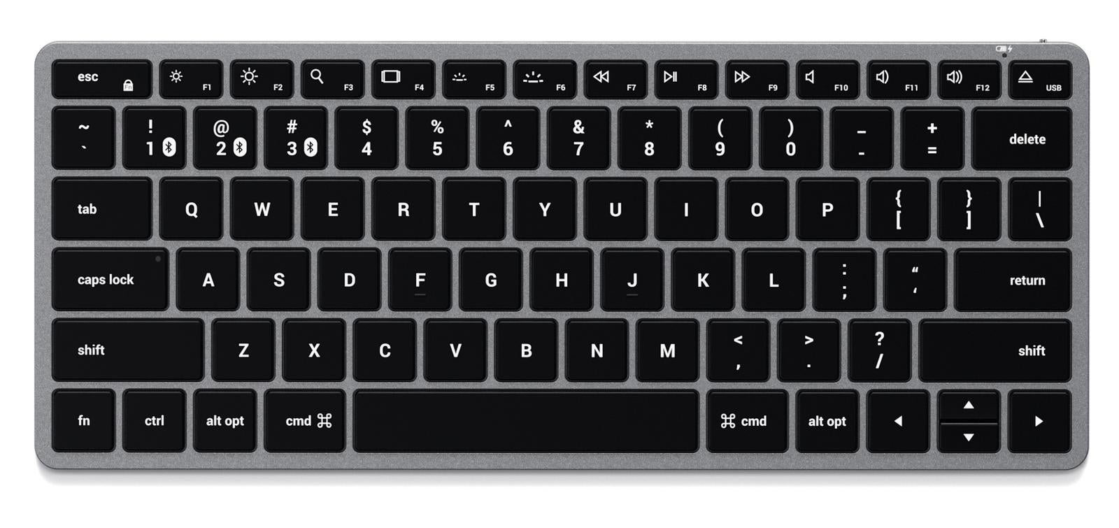 Satechi Slim X1 Bluetooth Backlit Keyboard Space Gray
