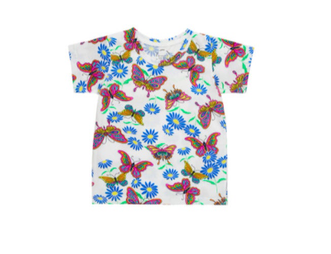 Bonds: Aussie Cotton Tee - Summer Breeze Butterfly (Size 1)