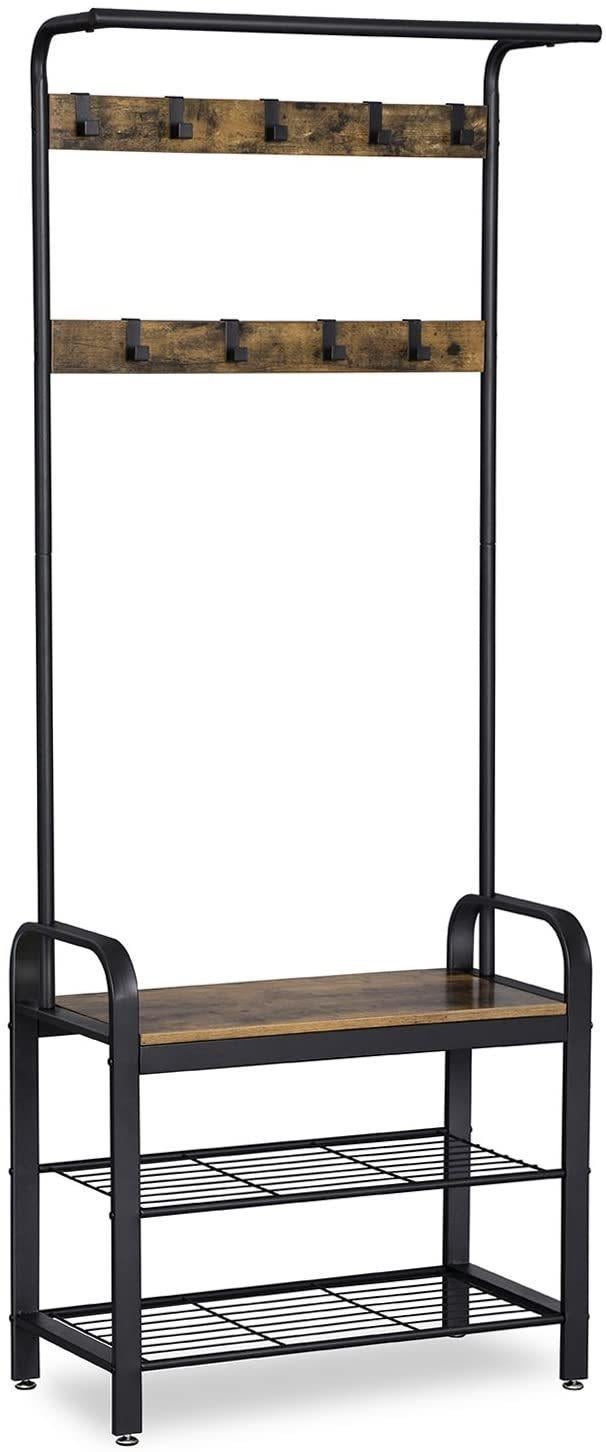 Vasagle Coat Rack Stand with Shoe Storage Bench