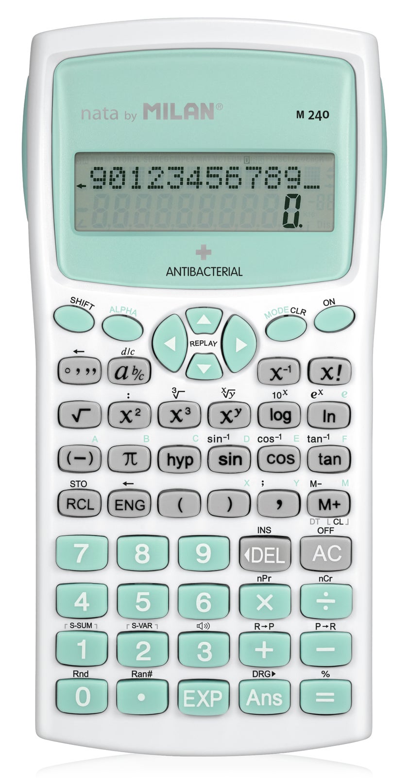 Milan: M240 Antibacterial - Scientific Calculator (Turquoise)