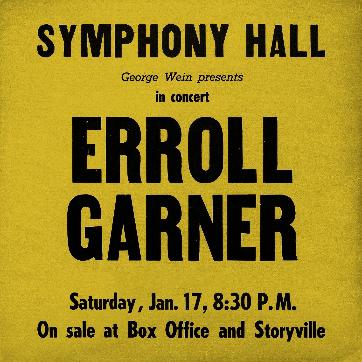 Symphony Hall Concert (CD) By Erroll Garner